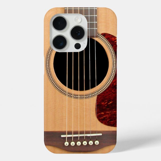 Funda De Case-Mate Para iPhone Dreadnought Acoustic 6 String Guitar (Reverso )