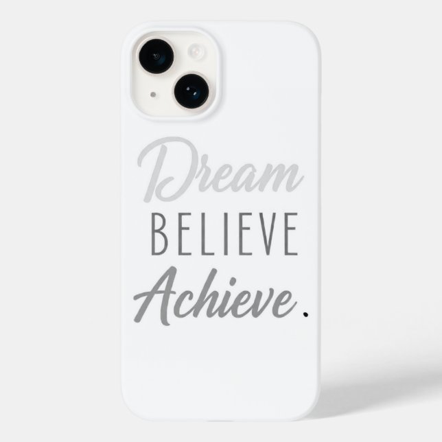 Funda De Case-Mate Para iPhone Dream Believe Achieve (Reverso )