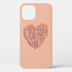 Funda Para iPhone 12 Dream Big: Consejo Motivacional de Coral y Apricot