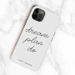 Funda Para iPhone 14 De Case-Mate Dream Plan Do | Gris Minimalista simple moderno