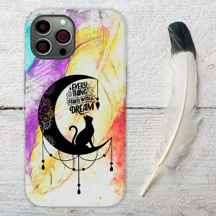 Funda Para iPhone 14 De Case-Mate Dreamcatcher Cat Todo empieza con un sueño