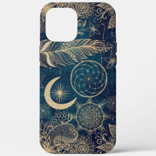 title_seo2 Dreamcatcher Feathers Mandala, Purpurina de oro de