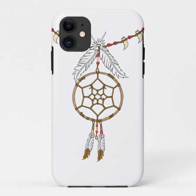 Funda De Case-Mate Para iPhone Dreamcatcher nativo americano (Reverso)
