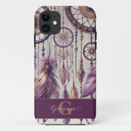 Funda Para iPhone 11 Dreamcatchers Purple & Gold
