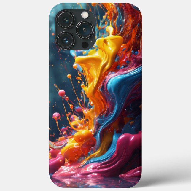 Funda De Case-Mate Para iPhone drippy abstra (Reverso )