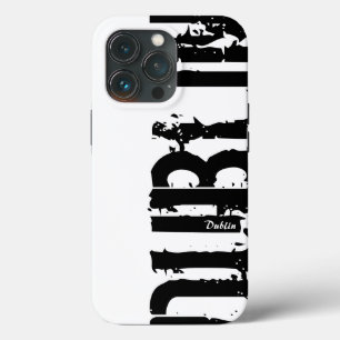 Funda Para iPhone 13 Pro Dublín - Estilo urbano - Negro Y Blanco