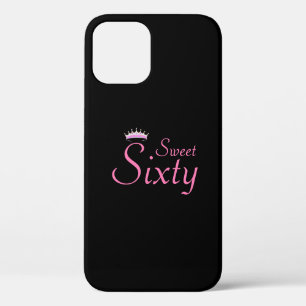 Funda Para iPhone 12 Dulce de la Corona moderna sobre negro
