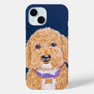 Funda Para iPhone 15 Dulce Doodle Dorado