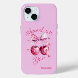 Funda Para iPhone 15 Dulce el día de San Valentín personalizable