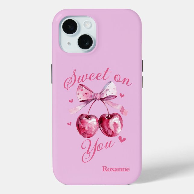 Funda De Case-Mate Para iPhone Dulce el día de San Valentín personalizable (Reverso )