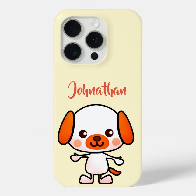 Funda De Case-Mate Para iPhone Dulce Perro Kawaii (Reverso )