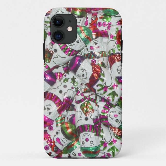 Funda De Case-Mate Para iPhone Dulce Snowmen Rosa iPhone 5 apenas ahí funda (Reverso)