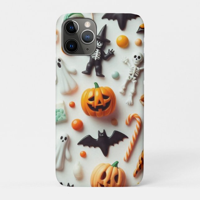 Funda De Case-Mate Para iPhone Dulces de Halloween (Reverso)