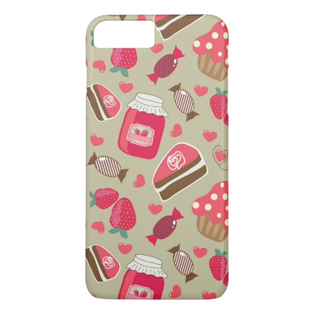 Funda De Case-Mate Para iPhone Dulces retros (Reverso)