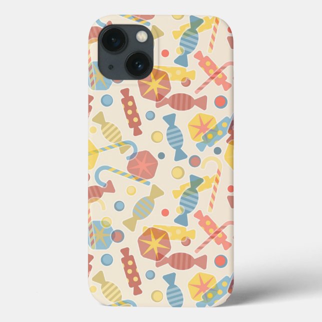 Funda De Case-Mate Para iPhone Dulces Y Patrón De Candy (Reverso)