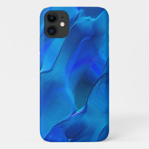 Funda Para iPhone 11 Dunas metálicas de color azul intenso