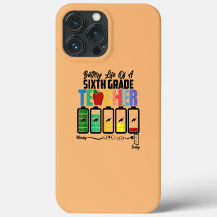 Funda Para iPhone 13 Pro Max Duración de la batería de un maestro de sexto grad