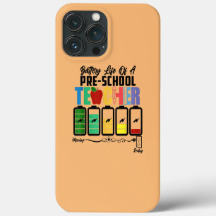 Funda Para iPhone 13 Pro Max Duración de la batería de un maestro preescolar vu
