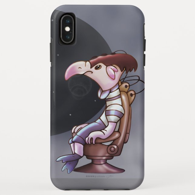 Funda De Case-Mate Para iPhone DURO máximo EXTRANJERO del iPhone XS de BROZZ (Reverso)