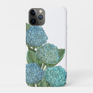 Funda Para iPhone 11 Pro Dusty Blue Hydrangea Bouquet