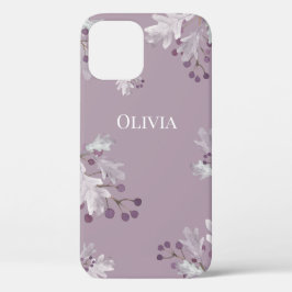 Funda Para iPhone 12 Pro Dusty Lavender personalizado Berries moderno