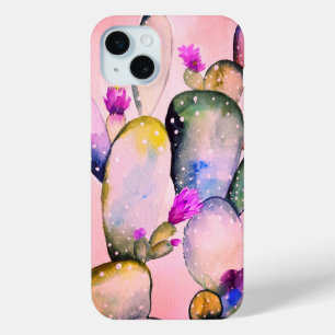 Funda Para iPhone 15 Mini Dusty Pink Cactus