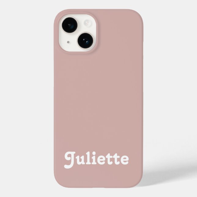 Funda De Case-Mate Para iPhone Dusty Rubor (Reverso )