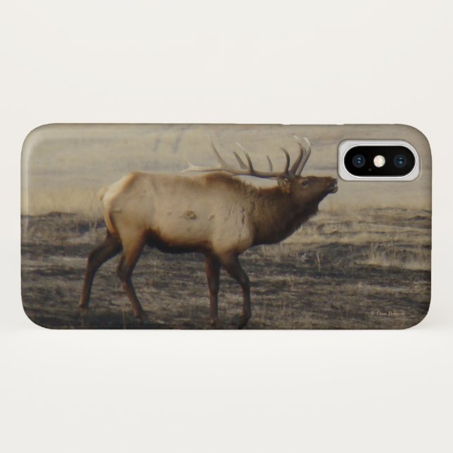 Funda De Case-Mate Para iPhone E40 Alce Toro Bugling (Reverso (horizontal))