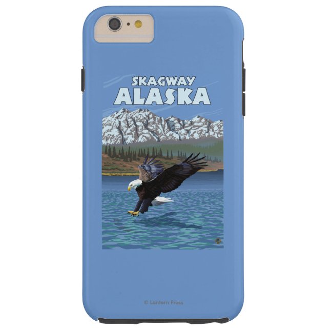 Funda De Case-Mate Para iPhone Eagle calvo que se zambulle - Skagway, Alaska (Reverso)