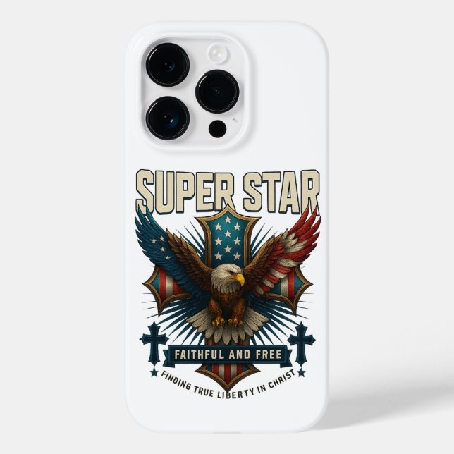 Funda De Case-Mate Para iPhone Eagle Emblem Super Star (Reverso )