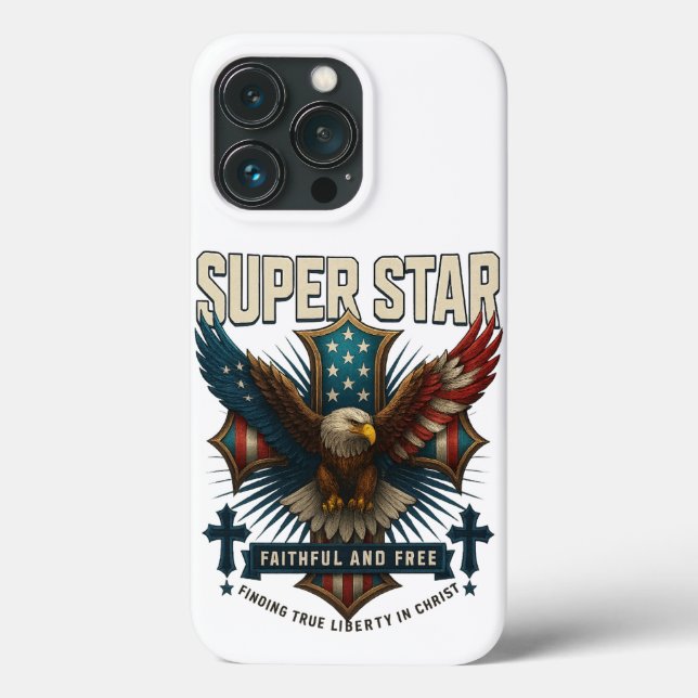 Funda De Case-Mate Para iPhone Eagle Emblem Super Star (Reverso )