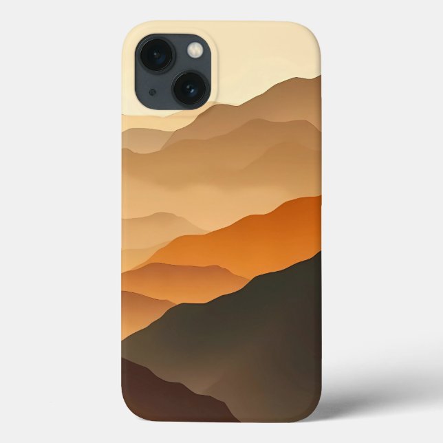 Funda De Case-Mate Para iPhone Earth Tone Gradient Desert iPhone Case (Reverso)