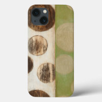 Earth Tone Wood Panel Painting with Circles