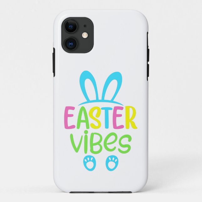 Funda De Case-Mate Para iPhone Easter Vibes Pastel (Reverso)