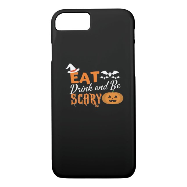 Funda De Case-Mate Para iPhone Eat Drink And Be Scary Essential Funny Style (Reverso)
