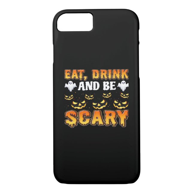 Funda De Case-Mate Para iPhone Eat Drink And Be Scary Funny Halloween Essential (Reverso)