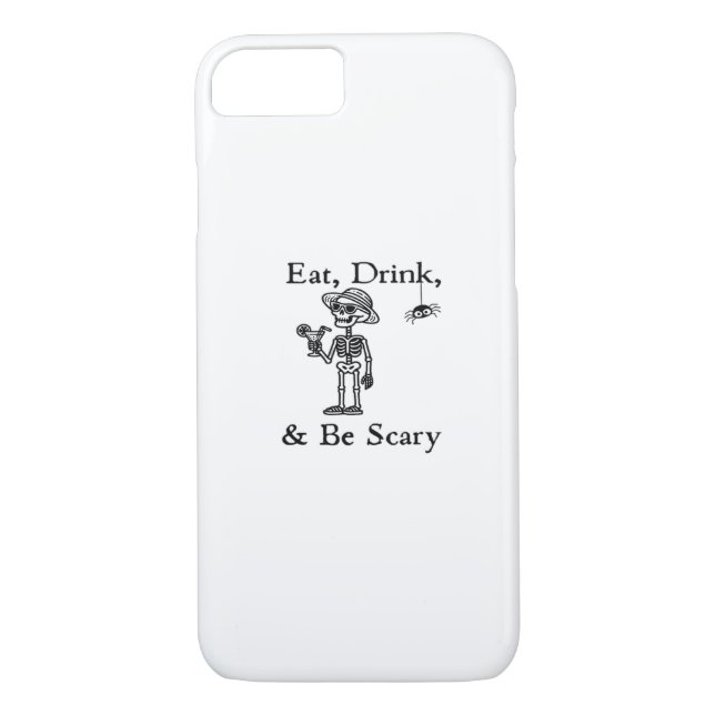 Funda De Case-Mate Para iPhone Eat Drink And Be Scary Halloween Aesthetic Style (Reverso)