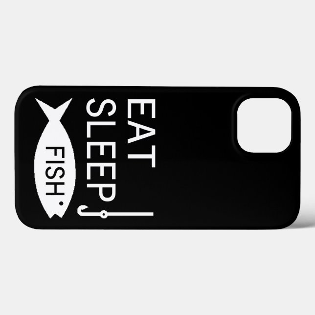 Funda De Case-Mate Para iPhone Eat Sleep Fish (Reverso (Horizontal))