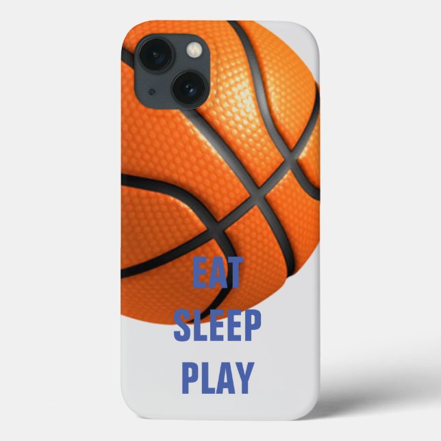 Funda De Case-Mate Para iPhone Eat Sleep Play Basketball (Reverso)