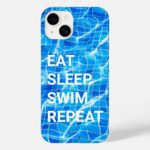 Funda Para iPhone 14 De Case-Mate Eat Sleep Swim Repetir Piscina Acuática
