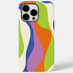 Funda Para iPhone 14 Pro Max De Case-Mate Ebb & Flow 4 Azul, Naranja, Púrpura, Verde y Crema