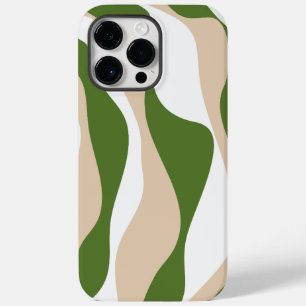 Funda Para iPhone 14 Pro Max De Case-Mate Ebb y Flow 4 - Blanco, arena y verde pálido