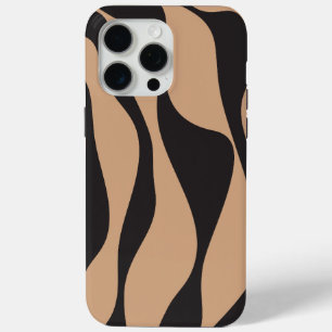 Funda Para iPhone 15 Pro Max Ebb y Flow 4 en Tan y Negro