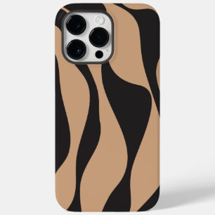 Funda Para iPhone 14 Pro Max De Case-Mate Ebb y Flow 4 en Tan y Negro