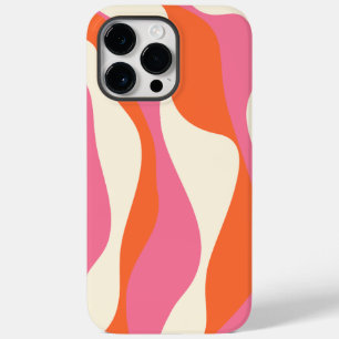 Funda Para iPhone 14 Pro Max De Case-Mate Ebb y Flow 4 - Rosa, Naranja y Crema