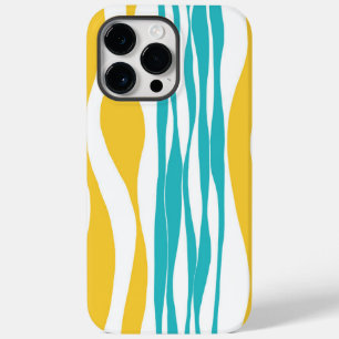Funda Para iPhone 14 Pro Max De Case-Mate Ebb y Flow - Turquesa y Amarillo