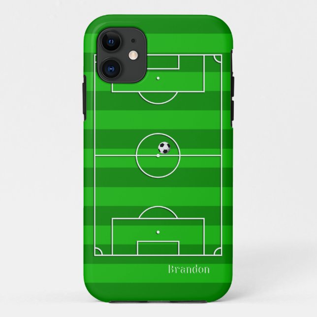 Funda De Case-Mate Para iPhone Echada del fútbol del fútbol (Reverso)