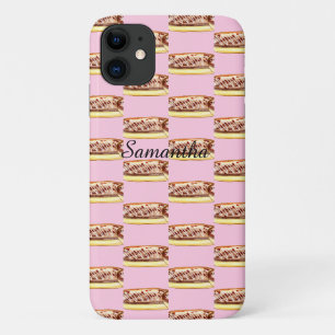Funda Para iPhone 11 Éclairs de Donuts de Acuarela de Chocolate