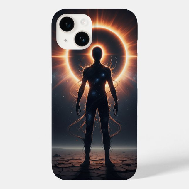 Funda De Case-Mate Para iPhone Eclipse cósmico iPhone 14 cuerpo celeste Funda (Reverso )
