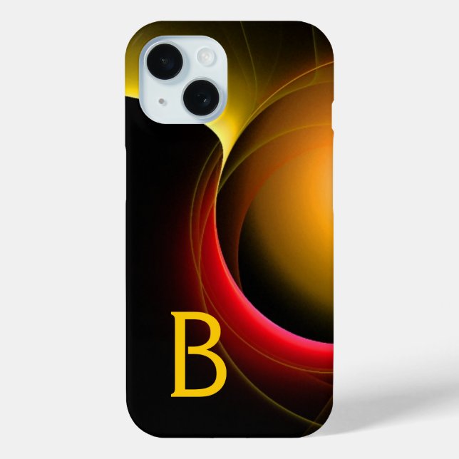Funda De Case-Mate Para iPhone ECLIPSE MONOGRAM amarillo violento (Reverso )